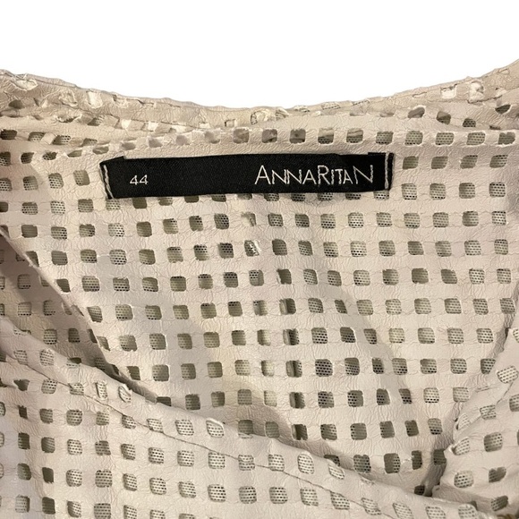 AnnaRita N Gray Perforated Style Blazer/Moto Jacket, Size 8 - Picture 3 of 10
